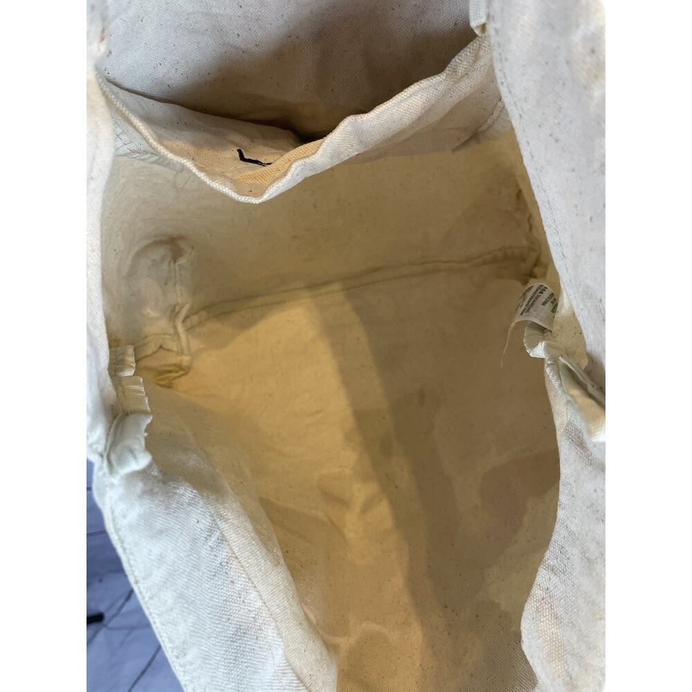 KAWS x Uniqlo Gone Tote Bag Natural Canvas Rare 2019 Art Graphic Shopper Bag - Picture 12 of 12